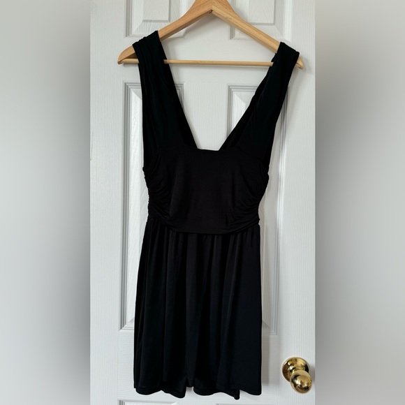 Free People Black Silk Dress - Picture 2 of 4
